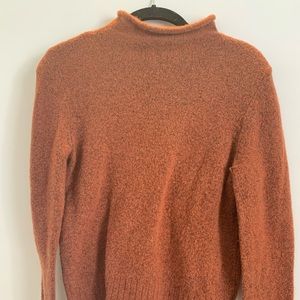 Orange-brown turtleneck